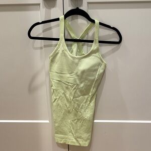 Lululemon Ebb to Street Tank Light Green Yellow